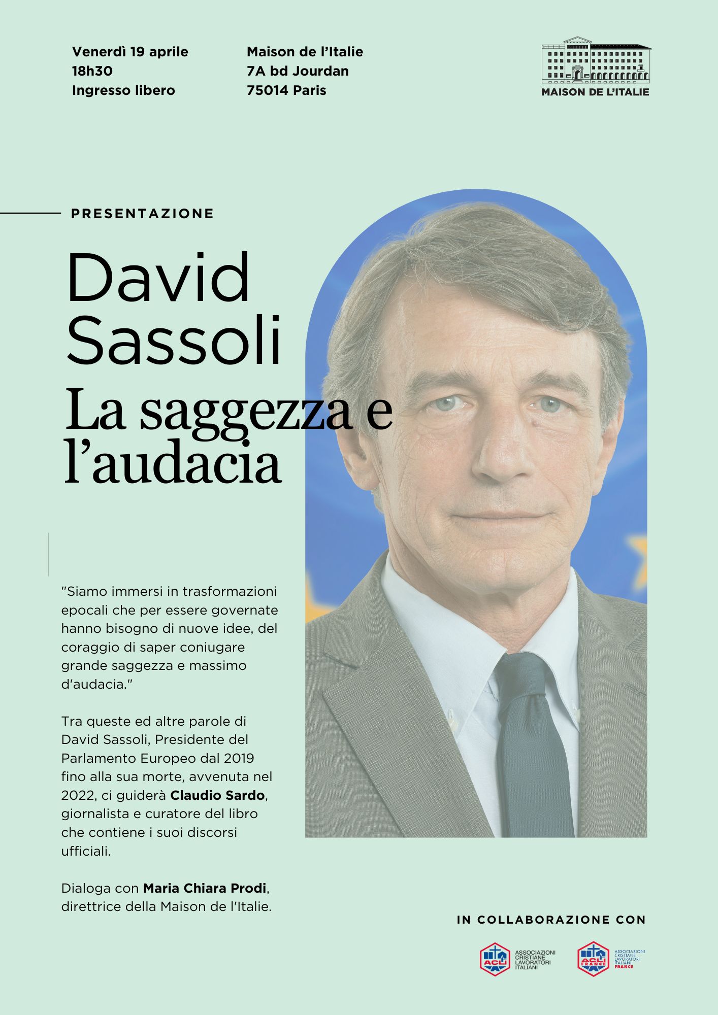 David Sassoli – La saggezza e l’audacia