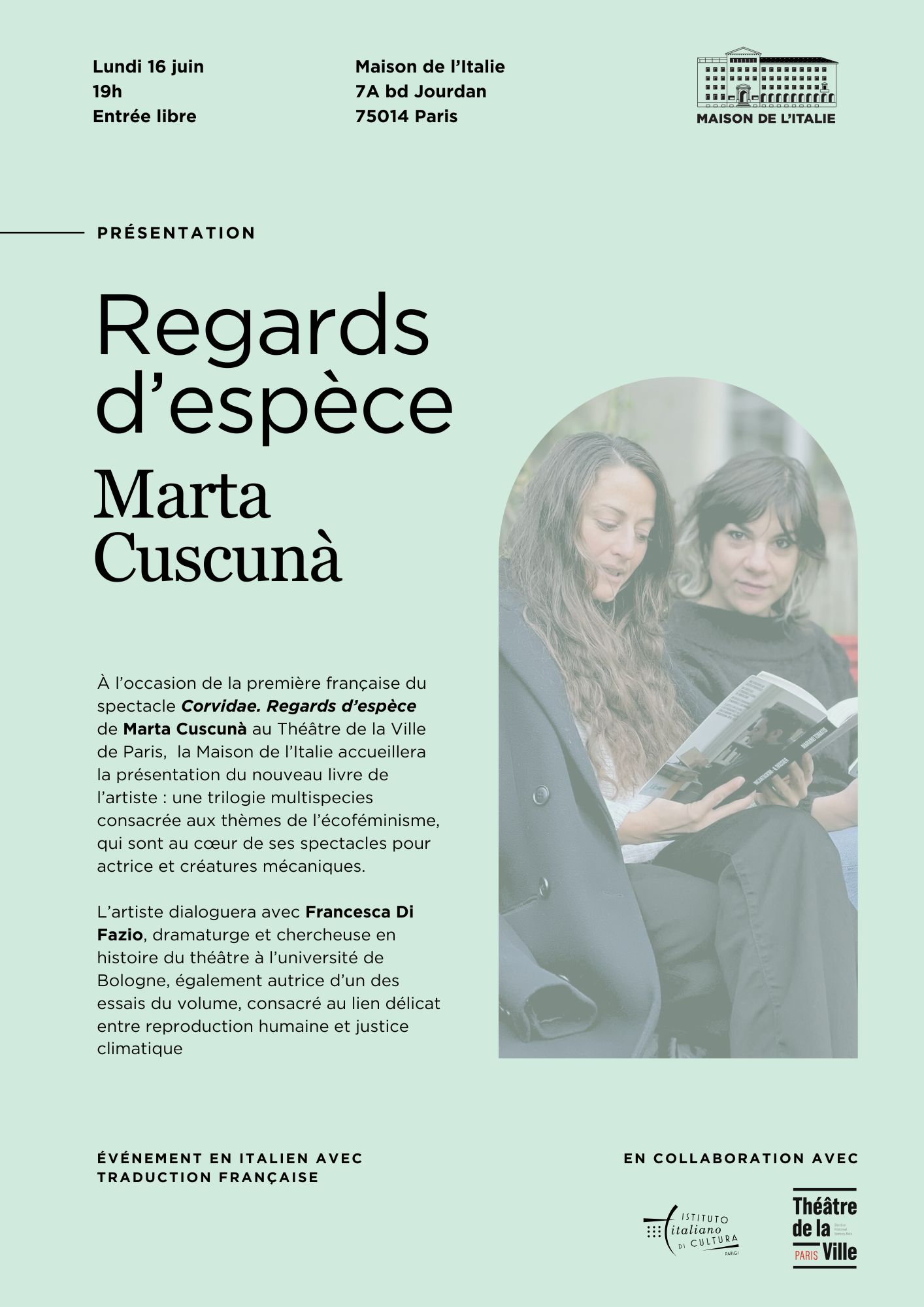 Regards d’espèce – Marta Cuscunà