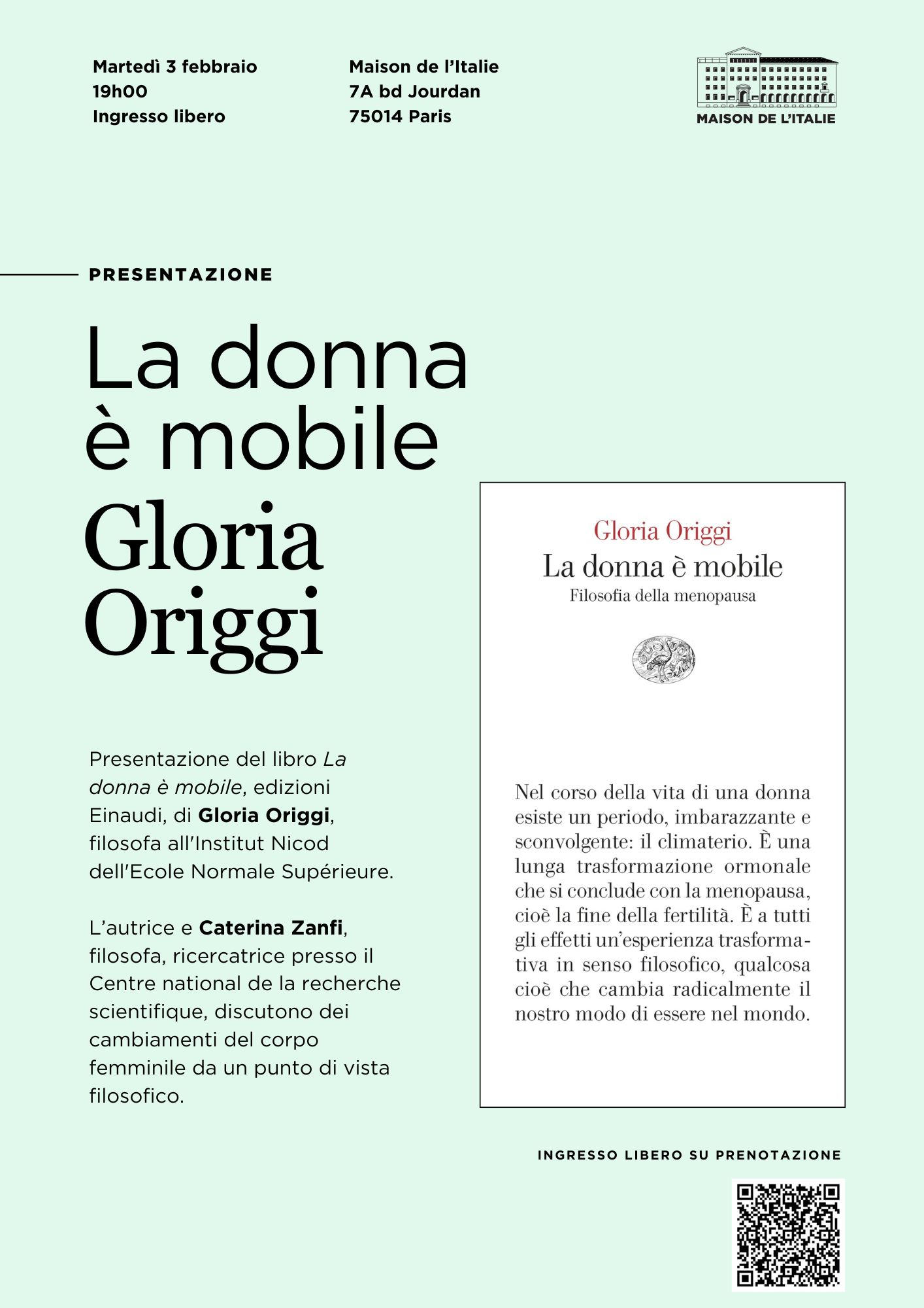 La donna è mobile – Gloria Origgi