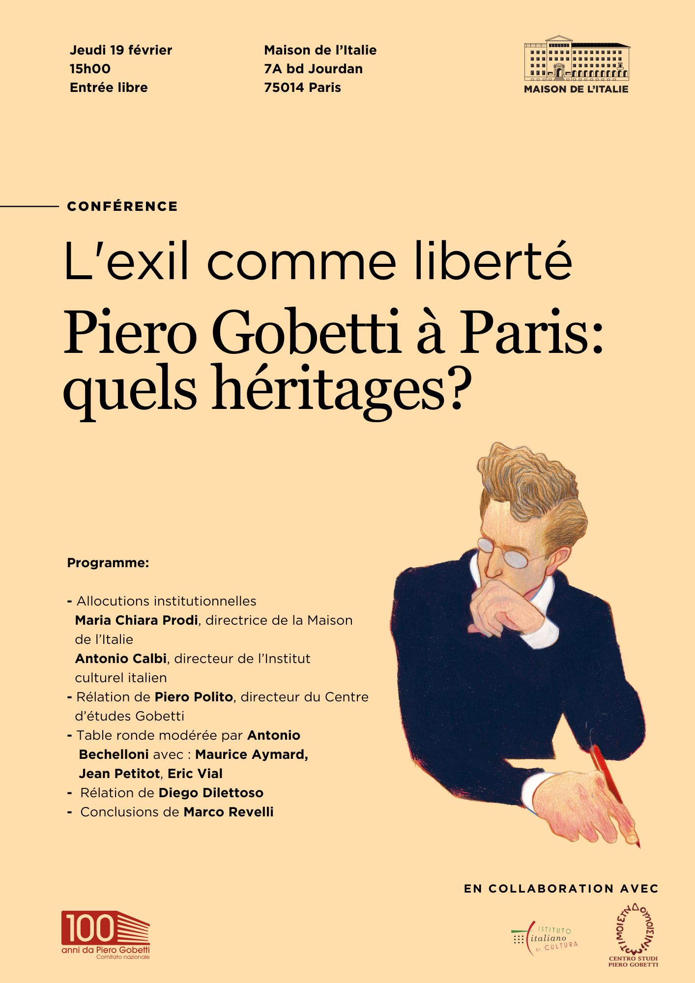 L’exil comme liberté. Piero Gobetti à Paris : quels héritages ?
