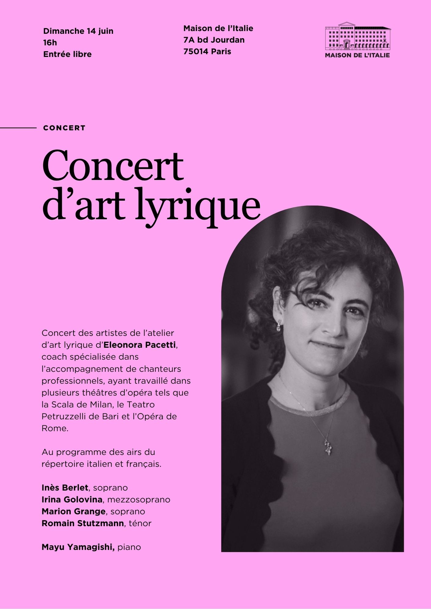 Concert d’art lyrique