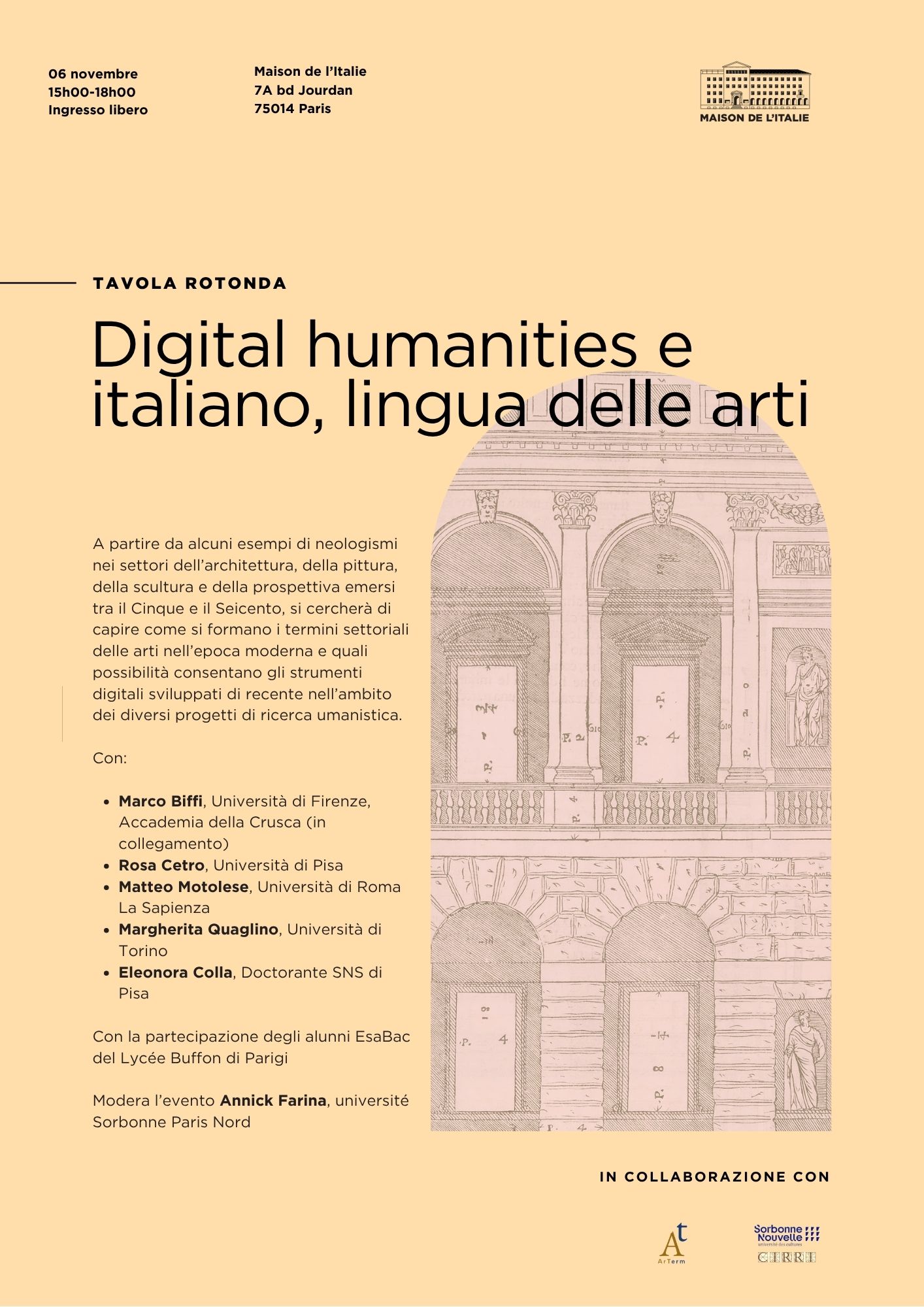Humanités numériques et italien, langue des arts